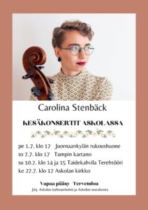 Kesäkonsertti Carolina Stenbäck @ Juornaankylän rukoushuone